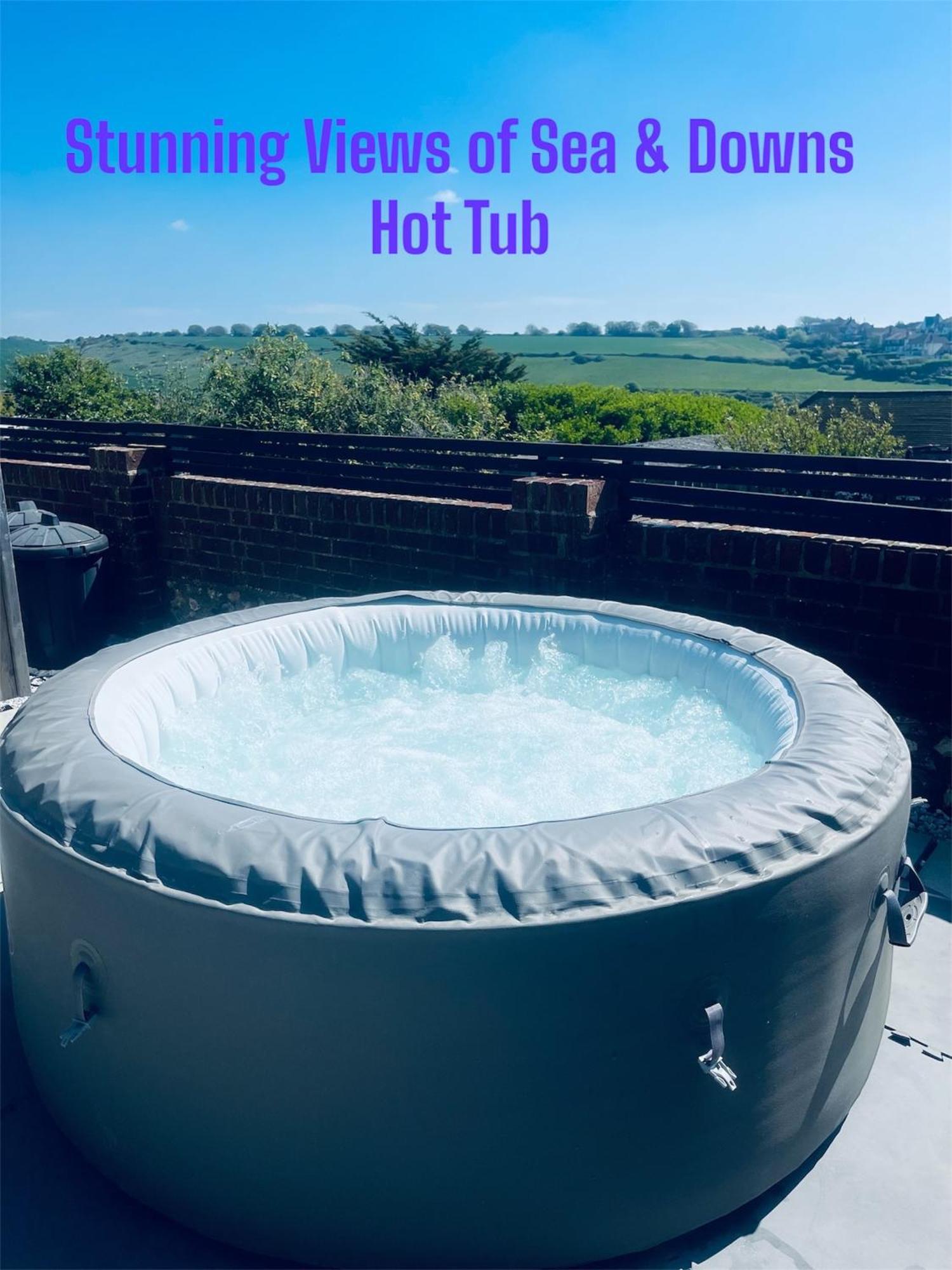 Spacious Studio Cabin With Sea/ Downs Views Sole Use Of Hottub In סיפורד מראה חיצוני תמונה